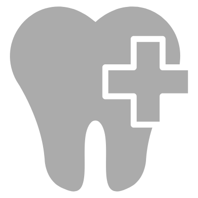 Tooth with + icon